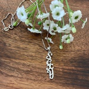 “SEXY” Sterling Silver Pendant and Chain